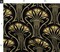 Floral Damask Black Yellow Abstract Flowers Vintage Glam Custom Printed Fabric by Spoonflower Various Fabrics by the Yard or Fat Quarter